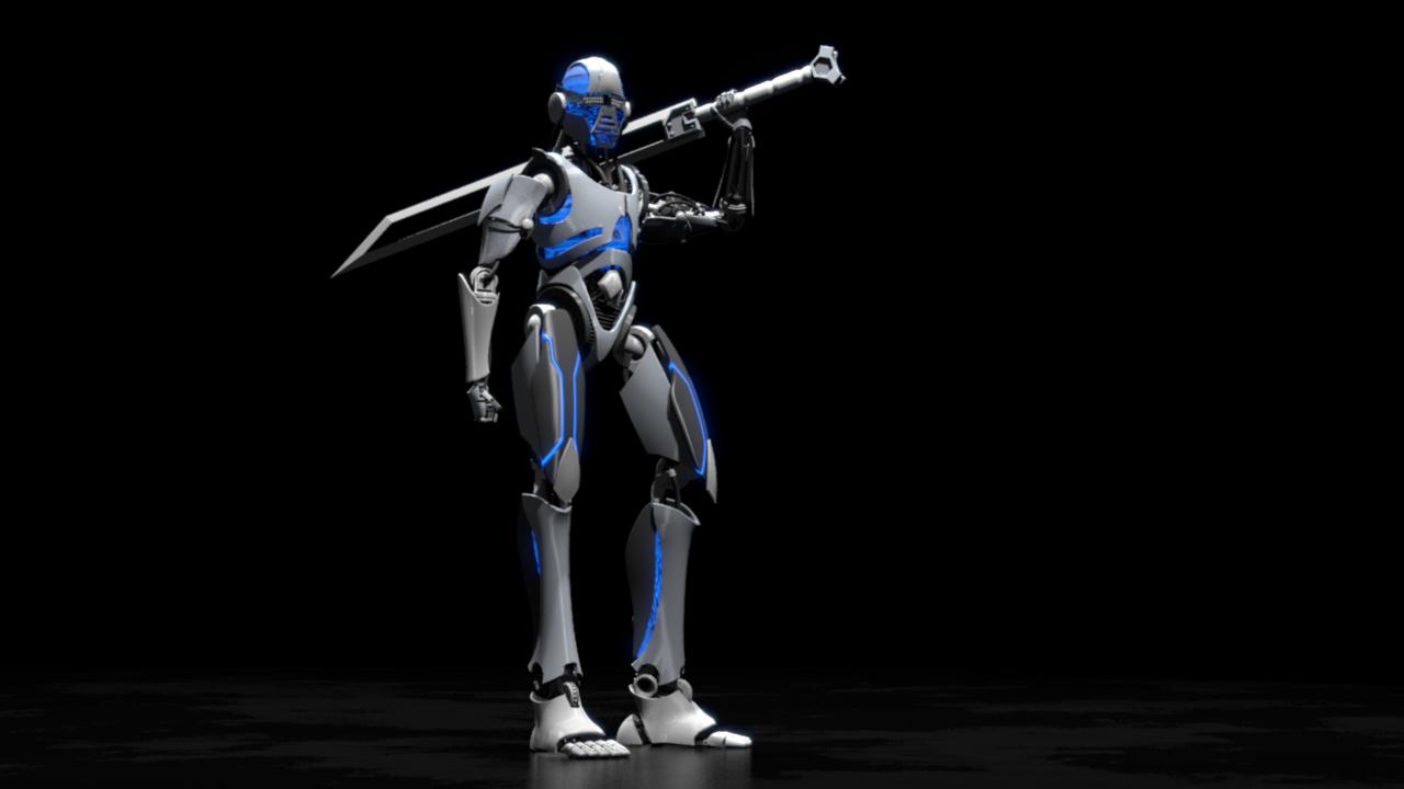 experimental robot swordfighter